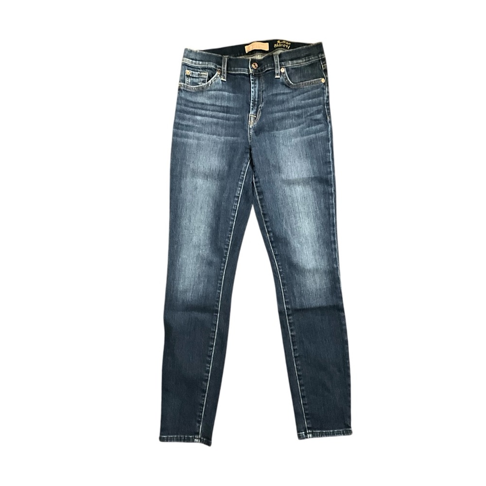 7 For All Mankind B(Air) Ankle Skinny Jean Medium Wash Mid Rise Size 28